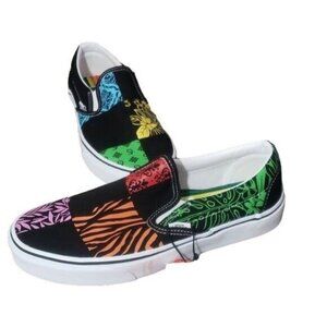 New Vans Classic Slip On Crayola Diy Trace Your Dreams Black‎ Sneakers Deadstock
